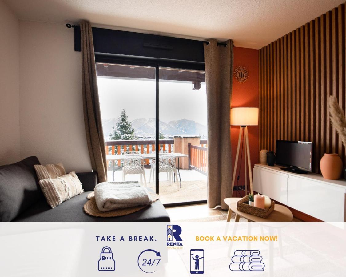 Apartament Le Ticou - Cosy Et Lumineux Avec Balcon Font-Romeu-Odeillo-Via Zewnętrze zdjęcie